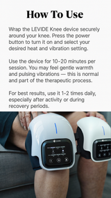 Original LEVIDE Knee Companion product information — 4